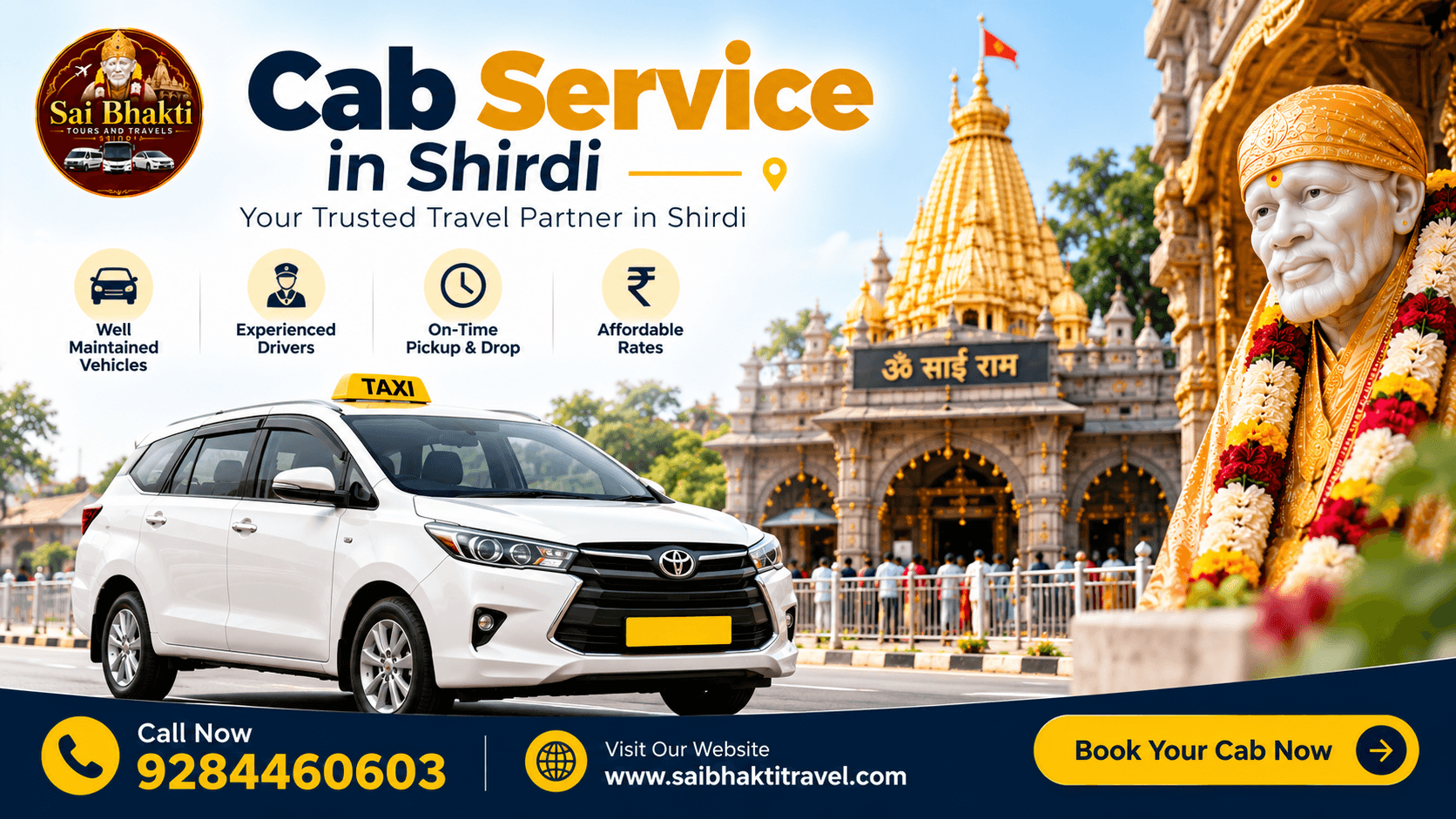 Cab Service in Shirdi & Shirdi to Pune Taxi | Sai Bhakti